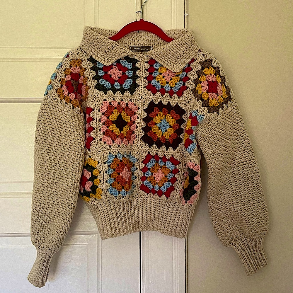 Trout Farm crochet sweater